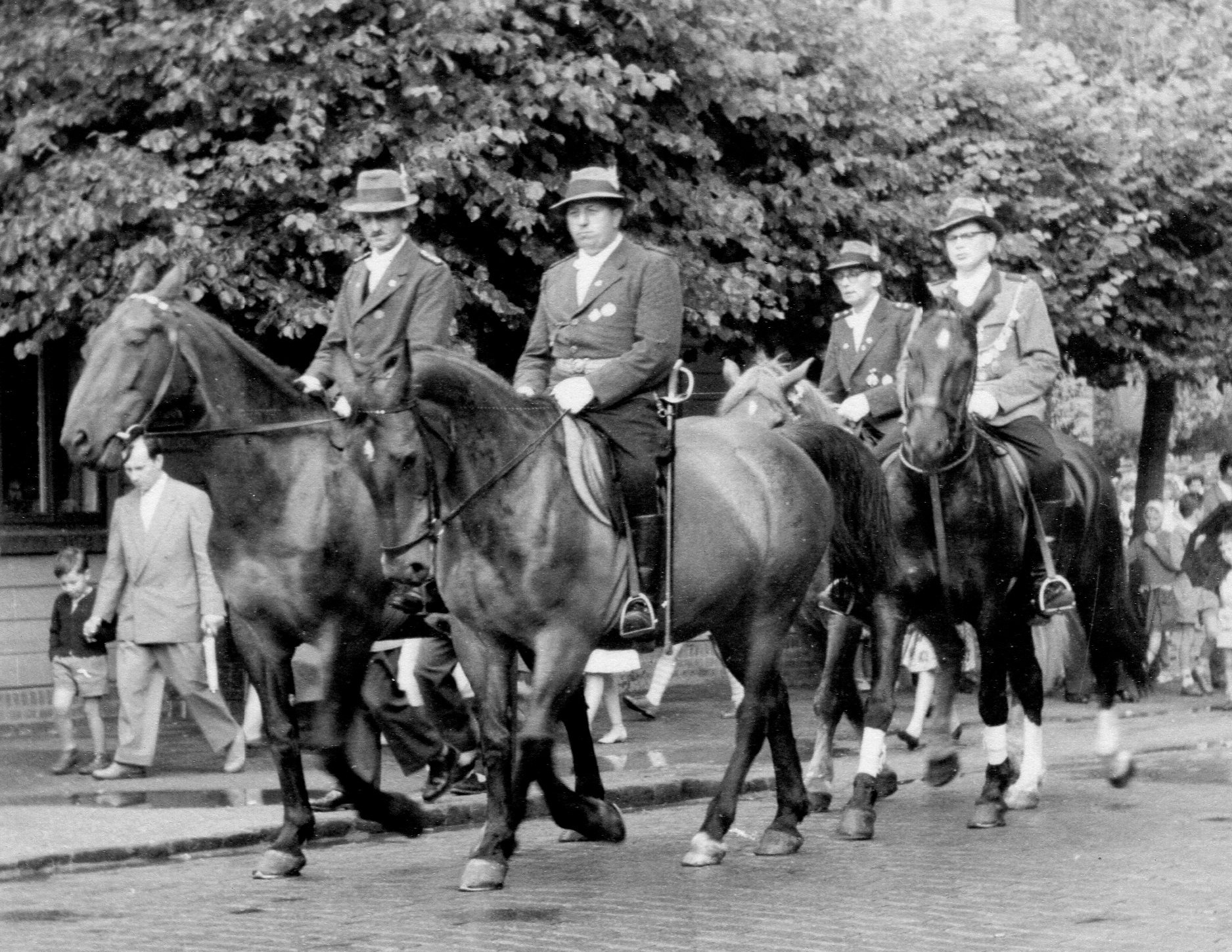 Berittene Offiziere 50er Jahre